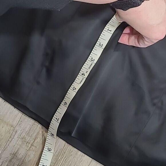 Cache Silk Halter Cocktail Dress W/ 4 Black Ruched Silk Blend Y2K LBD LN vintage - Picture 8 of 8